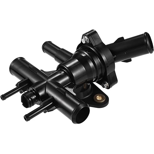 uxcell Engine Coolant Thermostat Housing Water Inlet Assembly for Ford Five Hundred Freestyle 3.0L V6 2005-2007 for Mercury Montego 05-07 Integrated Thermostat Housing Assembly W/Sensor