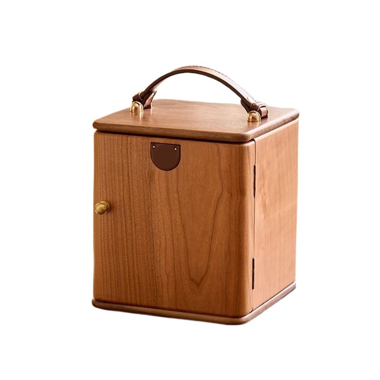 EAmrfvqt Jewellery Box, Solid Black Walnut Wood Storage Box With Drawe, Multi-Layer Organizer