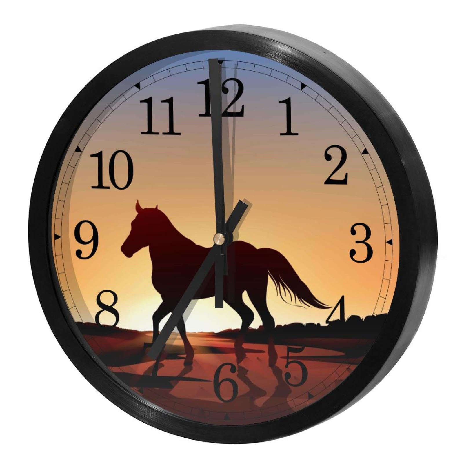 Horloge murale sans tic-tac mécanique à piles pour retrouver un sommeil paisible