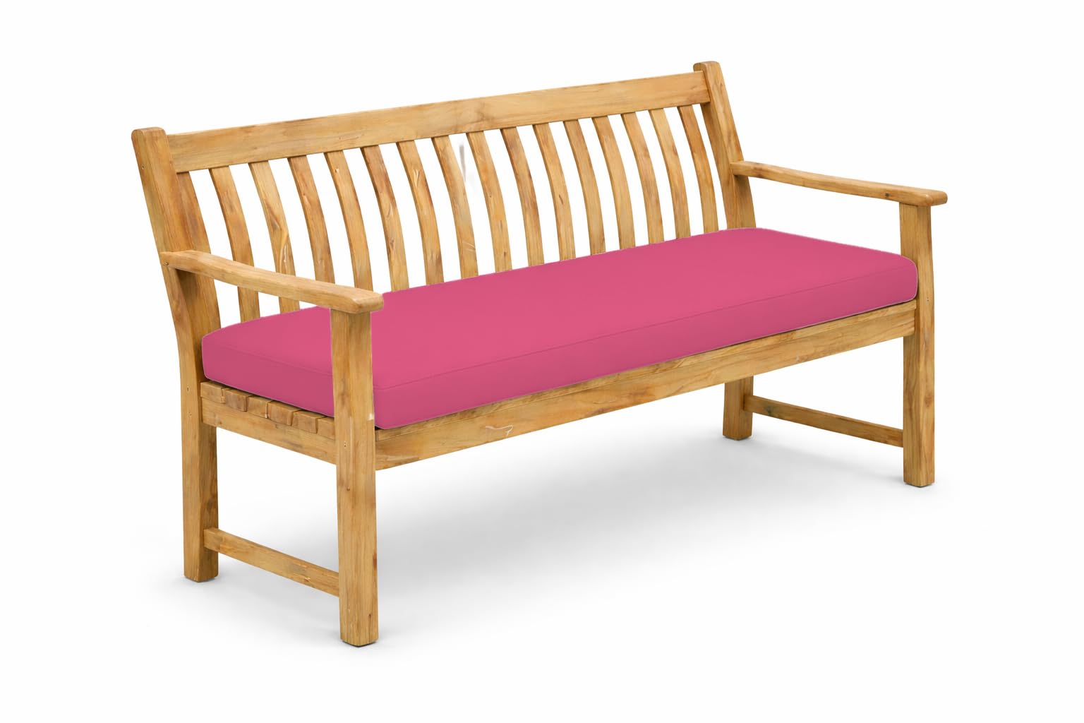 TT ThreadTrade® Waterproof Garden Bench Cushion, Thick Padded Outdoor Seat for 2 & 3 Seater, Durable & Weather Resistant (Fuchsia, 16 × 47 × 2 inch (2 Seater)) — image 1