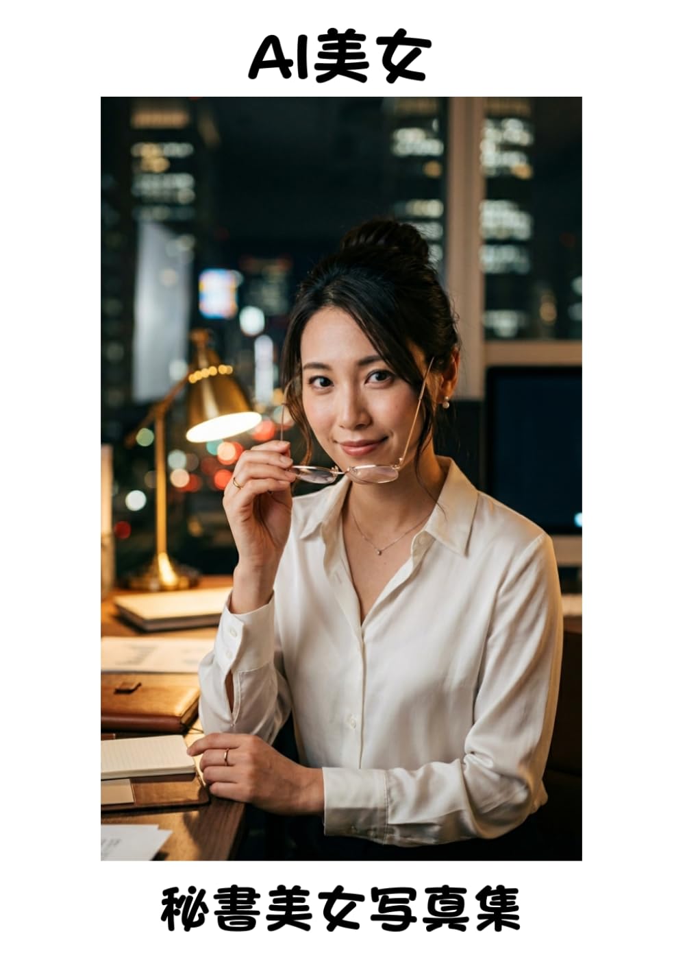 【AI美女】夜のオフィスに残された秘書美女写真集
