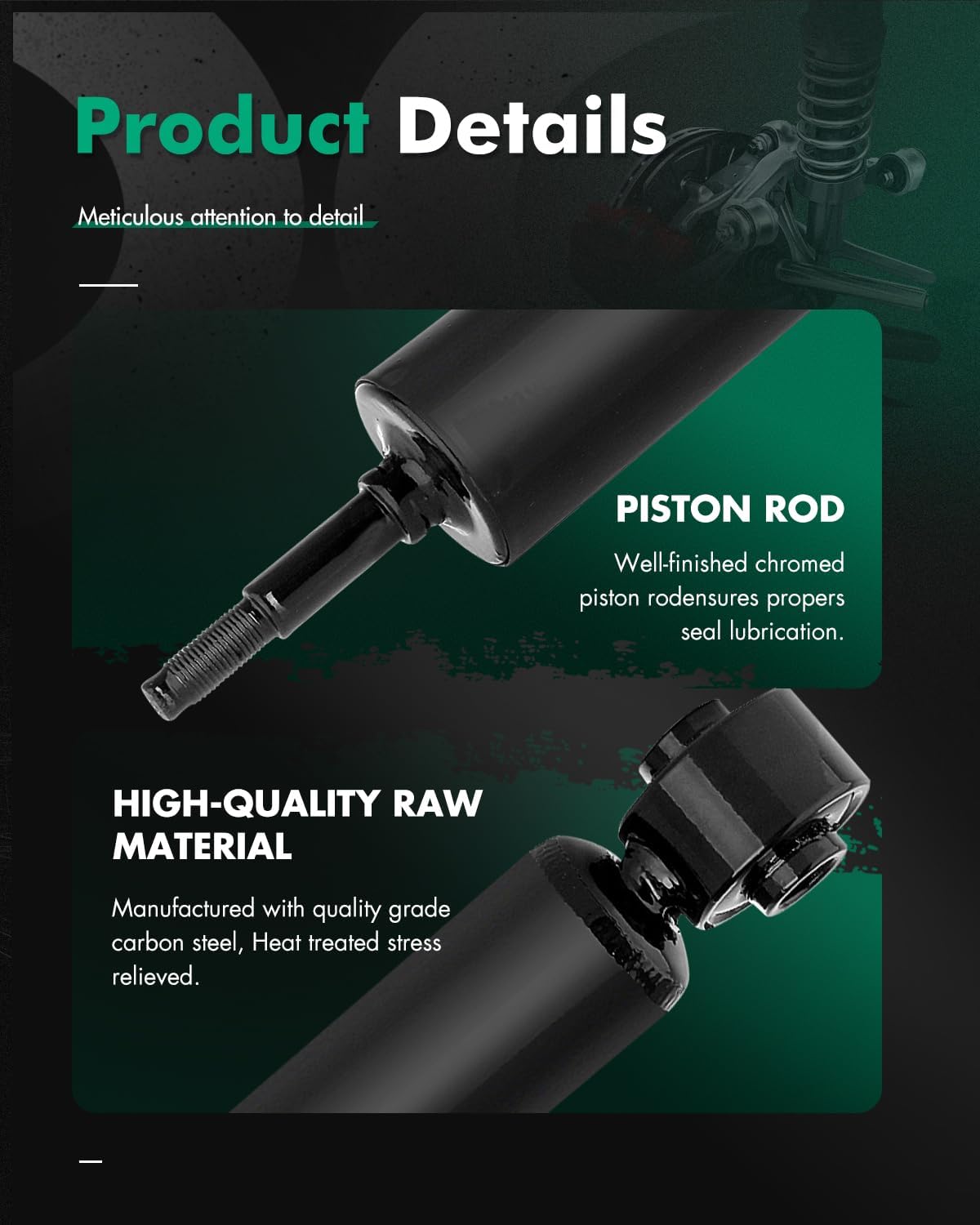 Shocks,SCITOO Front Gas Struts Shock Absorbers Fit for 2002 2003 2004 2005 2006 2007 for Dodge for Ram 1500 344399 32392 Set of 2