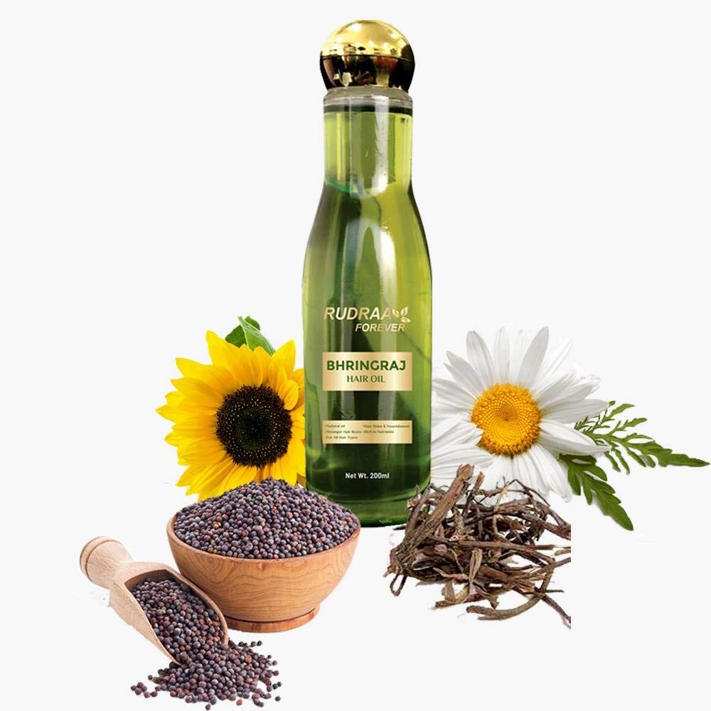 RUDRAA FOREVER Bhringraj Hair Oil salon Style Silky Hair Hair Oil (200 ml)