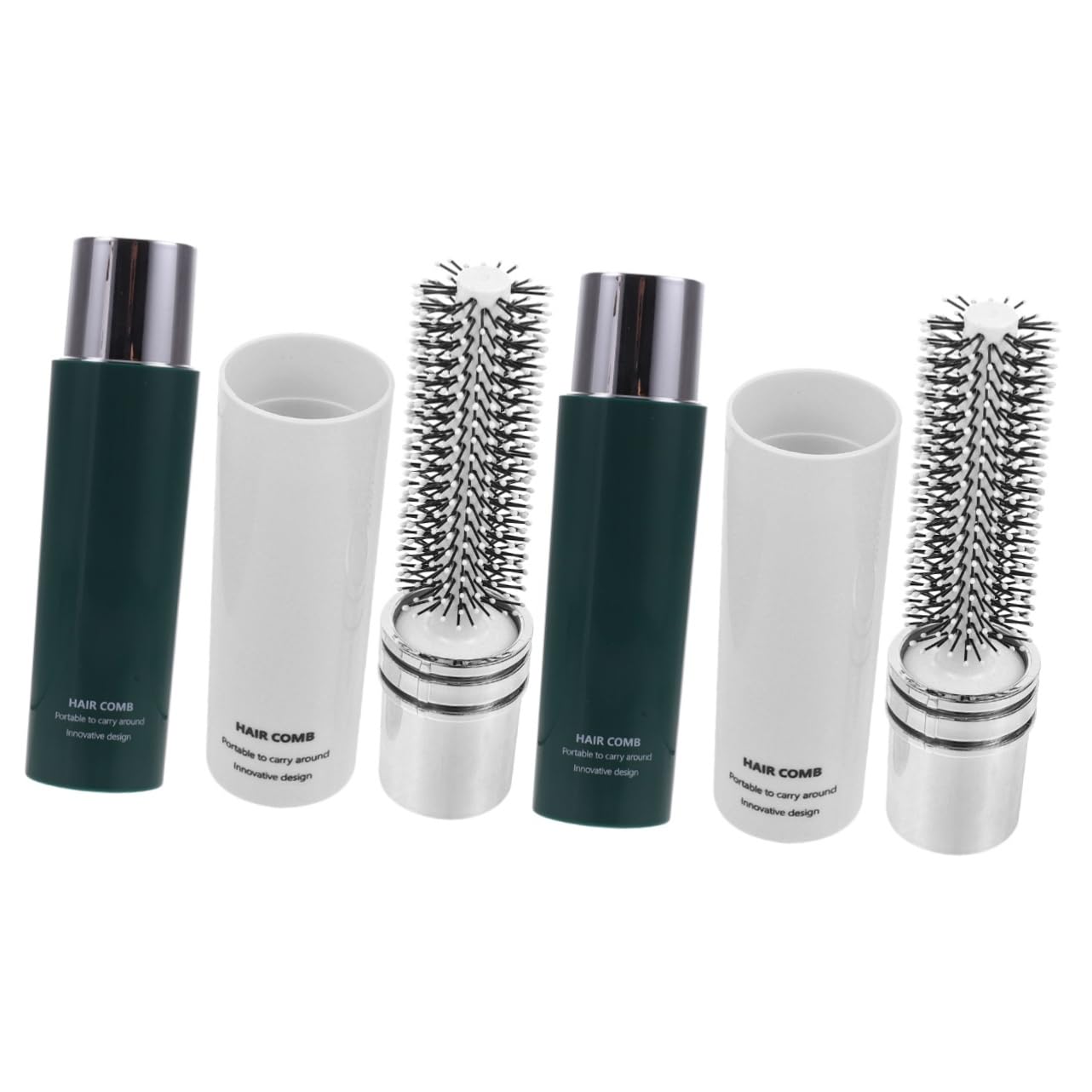 Baluue 4piezas Cepillo De Pelo Enrollable Para Secado Rápido y Cepillo Portátil Para Cabello Rizado y Lacio Para y Elegantes