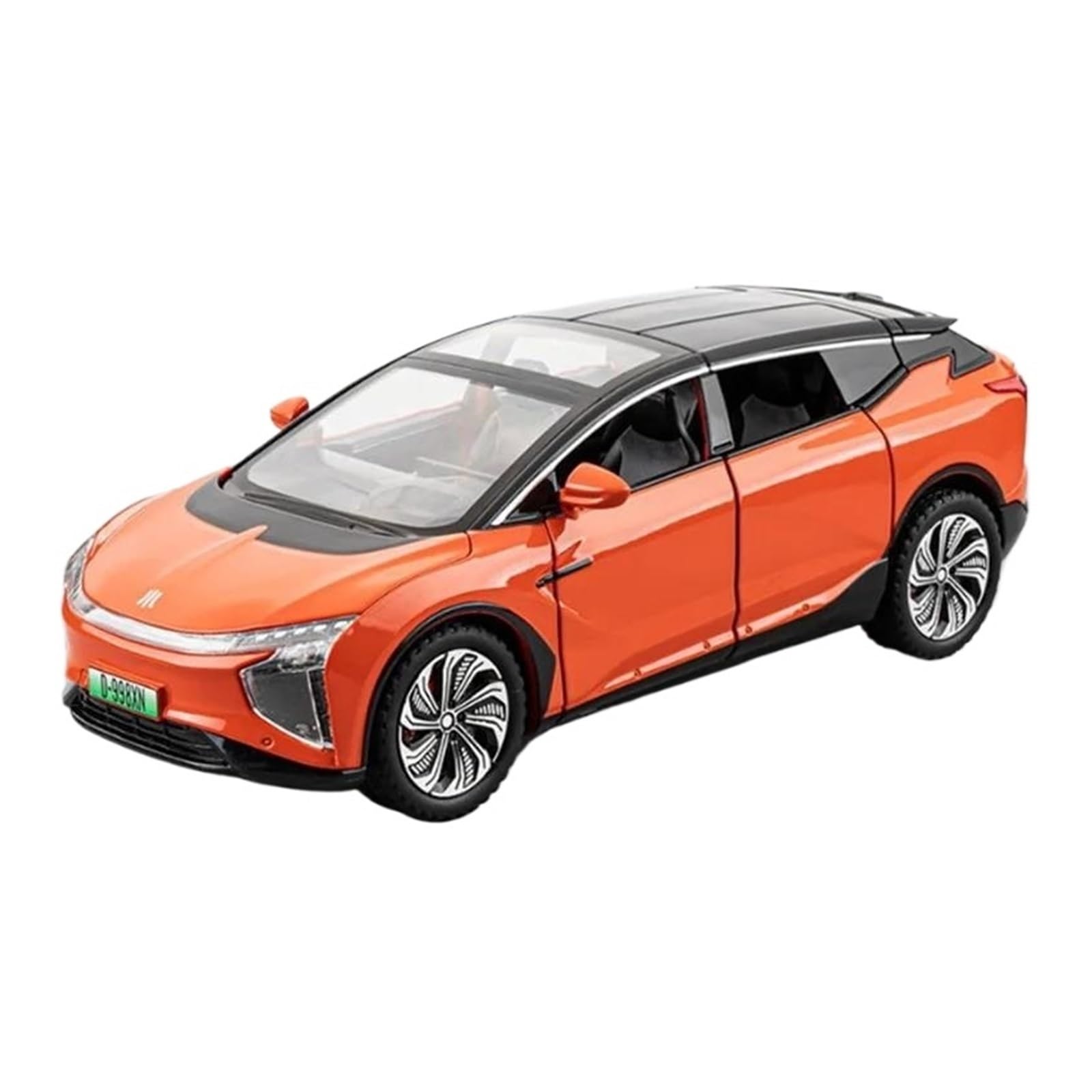 Per HiPhi X SUV New Energy 1:24 Modello Di Auto In Lega Pressofusa Simulazione Collezionabile Regali Decorativi(Orange)