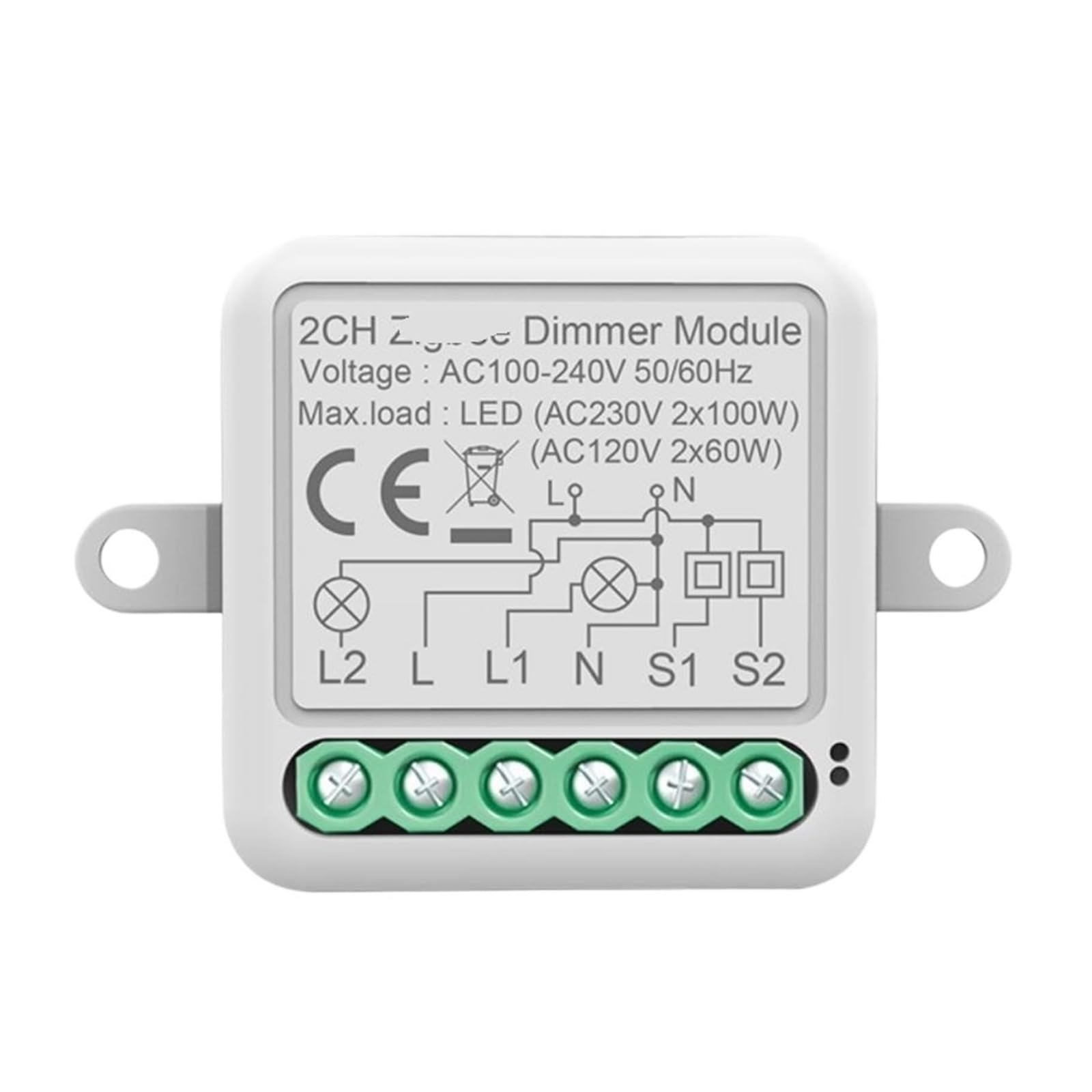 Variateur LED va-et-vient avec contrôle bidirectionnel module 10A 1 groupe