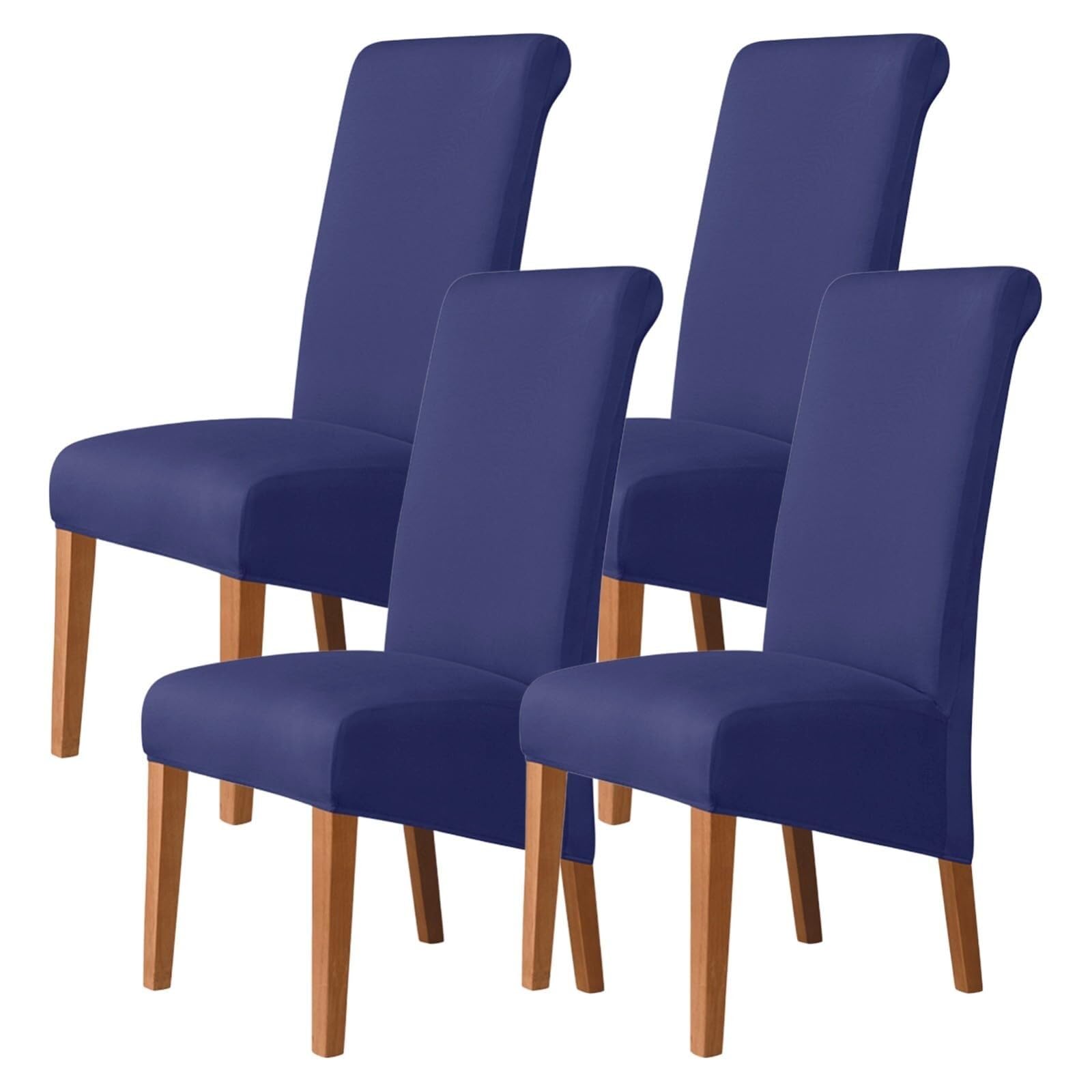 NMVAWIPT Stretch High-Back Dining Chair Covers, Removable Washable Protectors With Elastic Bottom, For Home, Restaurant, Banquet(#9,4Pcs)