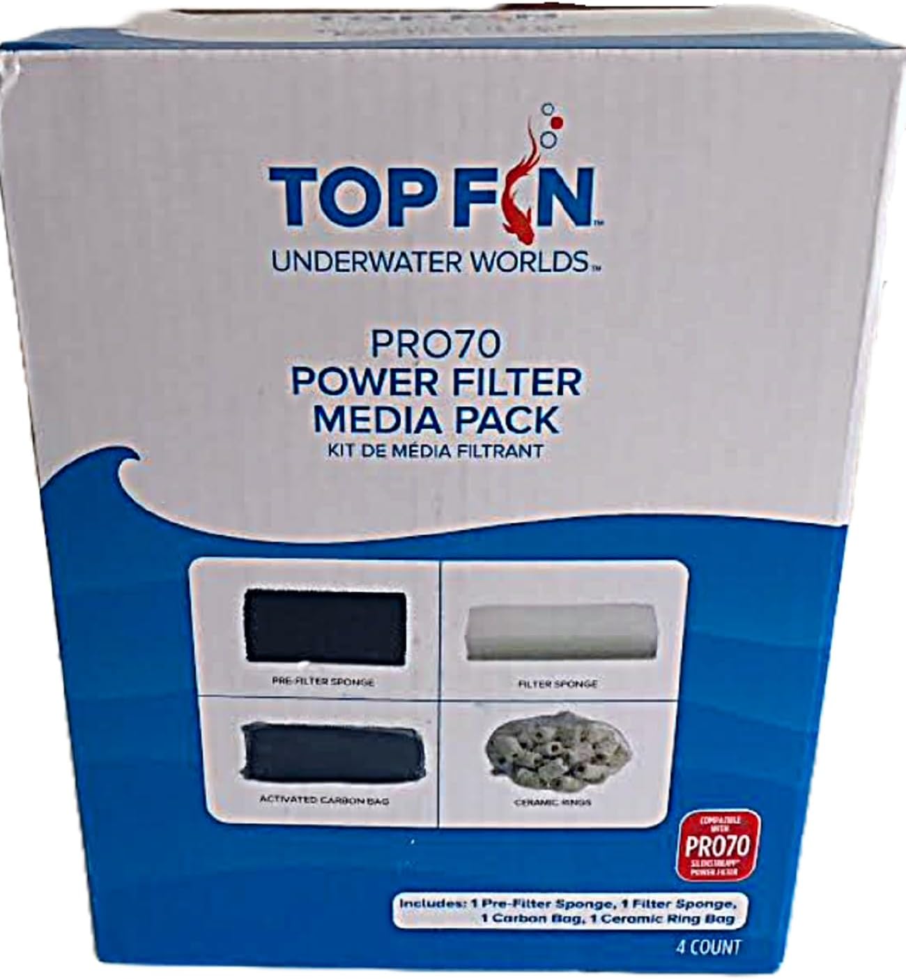 Top Fin Power Aquarium Filter Media Pack. Different Sizes to Choose from. (PRO110)