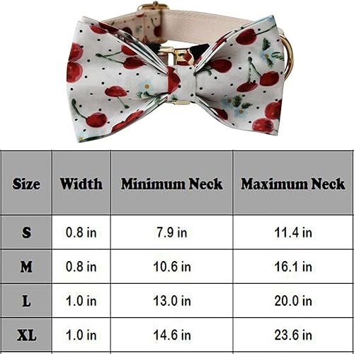 Miniatura 7 de Love Dream Collar de perro con corbatín, suave y cómodo collar de perro con hebilla de metal de liberación rápida, collares ajustables para