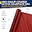 PerkHomy Colored Cellophane Wrap Roll 16 x 100\' 3 Mil Thick Cellophane For Gift Basket Treats Goodie Wrapping Craft Flower Bouquet Plastic (Red, 100ft (16in Width))
