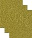 Siser Glitter Heat Transfer Vinyl HTV for T-Shirts 10 by 12 Inches (1 Foot) Sheets 3 Pack (Gold)