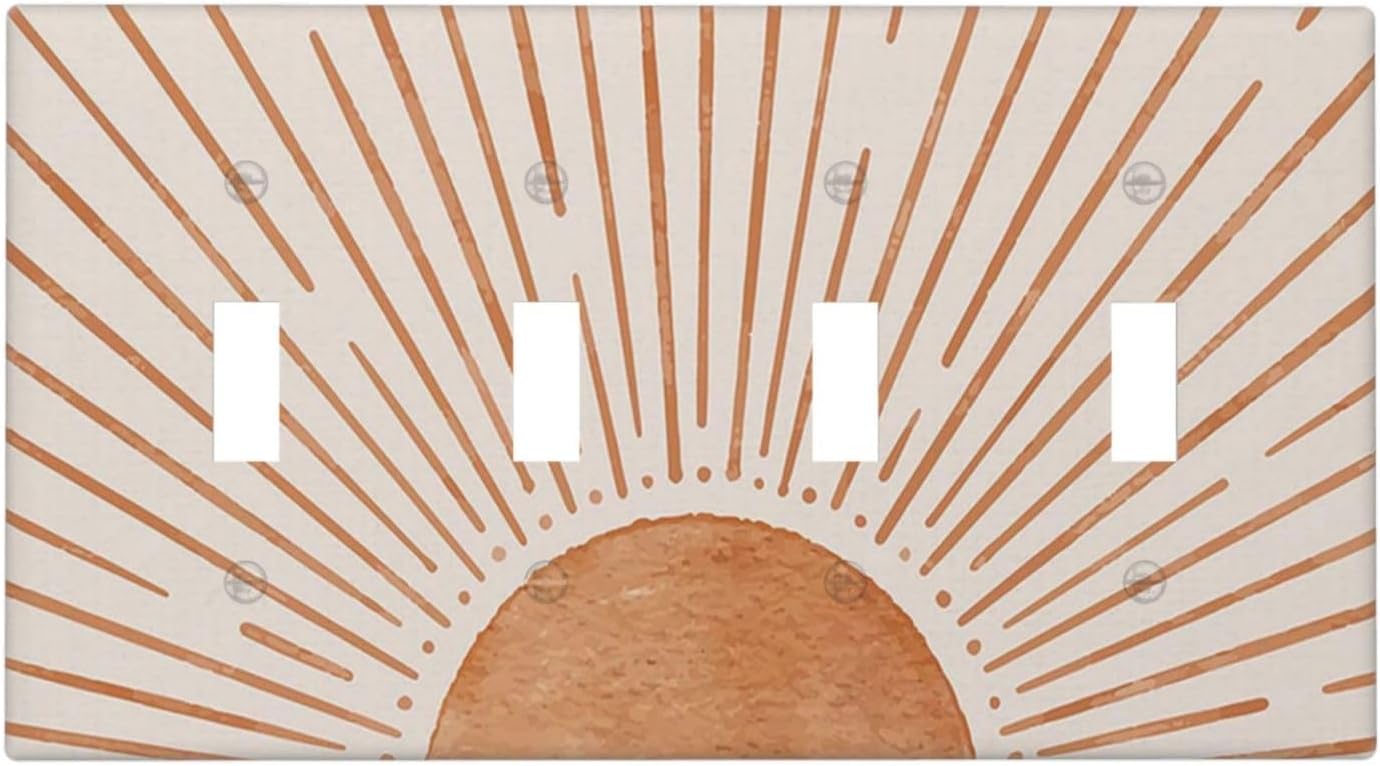 Old Vintage Rustic Western Country Farmhouse Wooden Plank Barn Cabin Garage Wood Door 1-Gang No Device Blank Wallplate Jumbo Size Unused Outlet and Light Switch Cover Decorative Plug Face Plate Cover