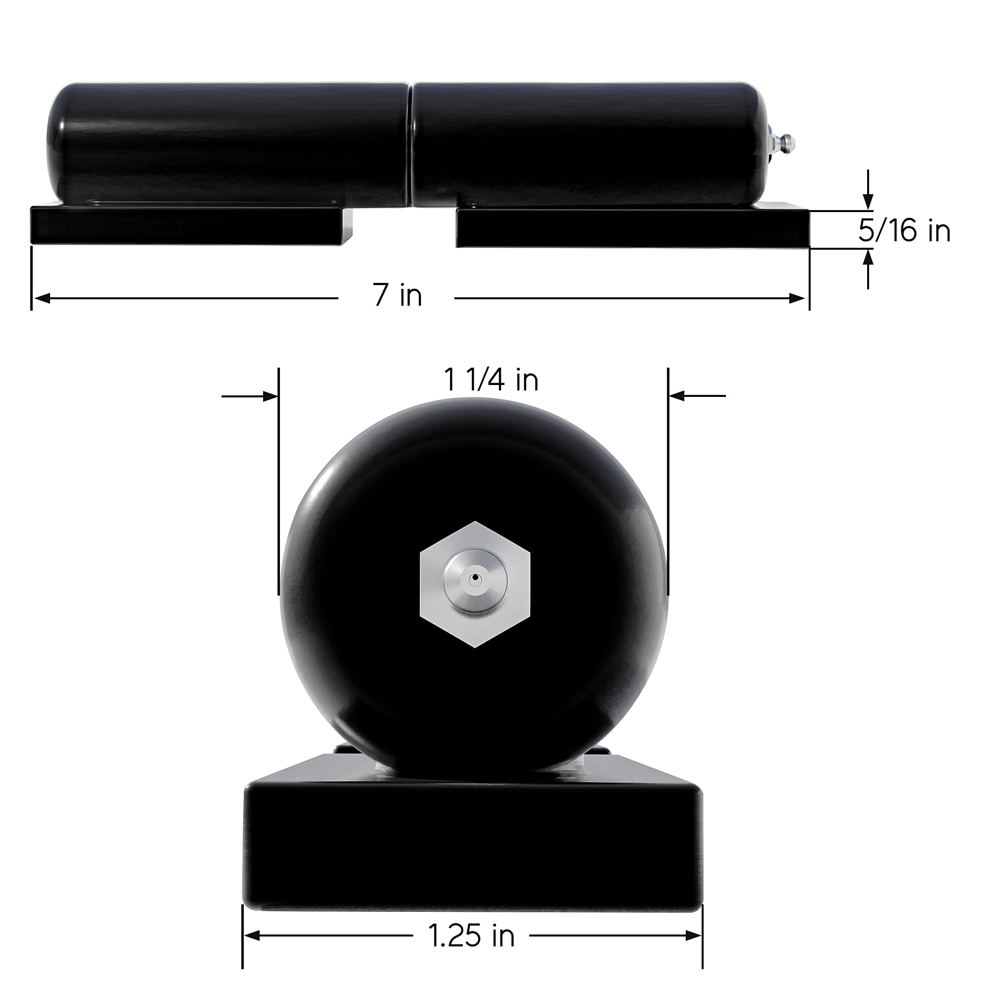 Heavy Duty Gate Hinge Pair 7 inches Door Hinge Barrel 900 Lbs Load