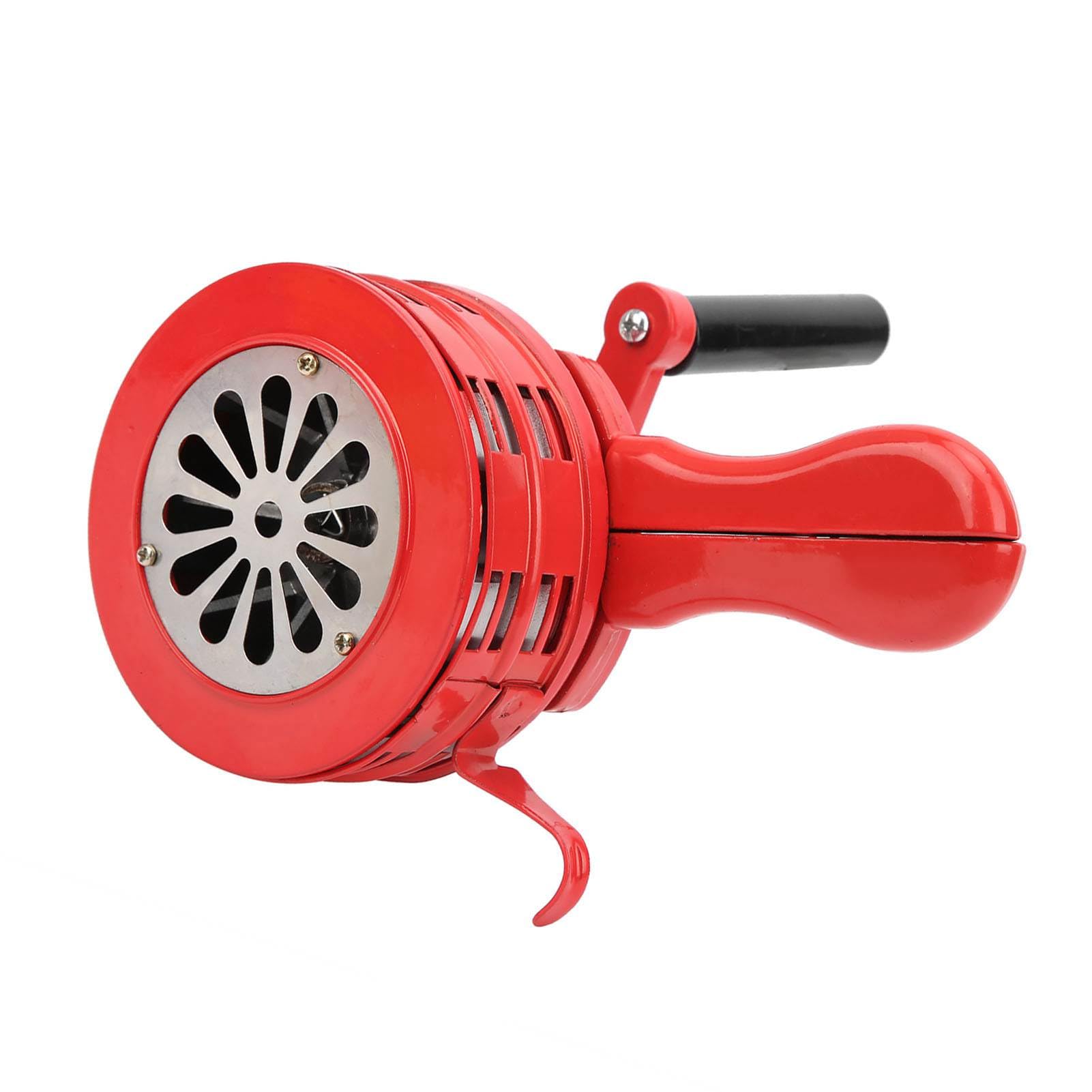 Cryfokt Alarma Portátil Manual con Manivela para Tropas, Sirena de 120 DB para Escuelas, Carcasa Metálica
