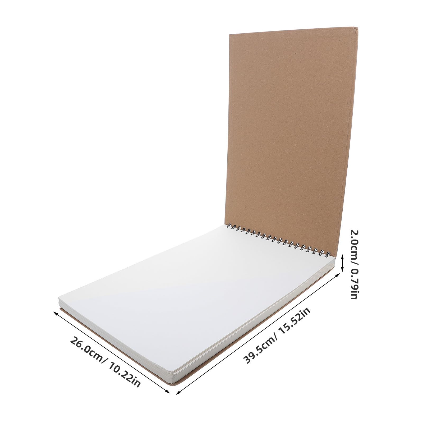 MAJORMENCH 60 Hojas Cuaderno de Dibujo Negro Tapa Dura y Espiral, 60 Hojas