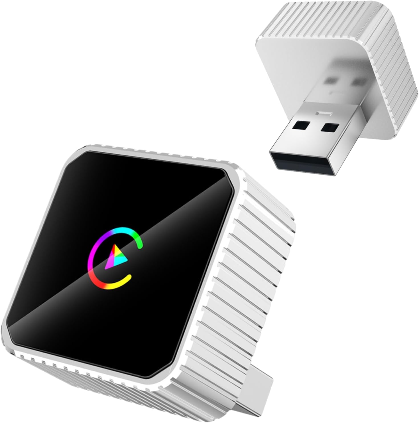 2026 Wireless CarPlay & Android Auto Adapter, 2-in-1 5GHz WiFi Plug & Play Aluminum Dongle for OEM Wired Cars (2016+), Mini Adapter for iPhone iOS 10+ & Android 11+, USB/Type-C