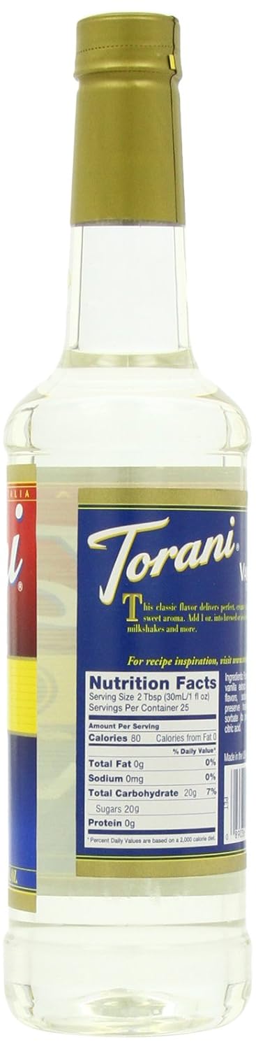 Torani Syrup, Vanilla, 25.4-Ounce Bottles (Pack of 3)