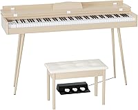 Vista 1 de 88-Tecla de Martillo Teclado Digital Ponderado, Teclado de Piano Eléctrico de Tamaño Completo, con 3 Pedales, Teclado Multifuncional y Soporte