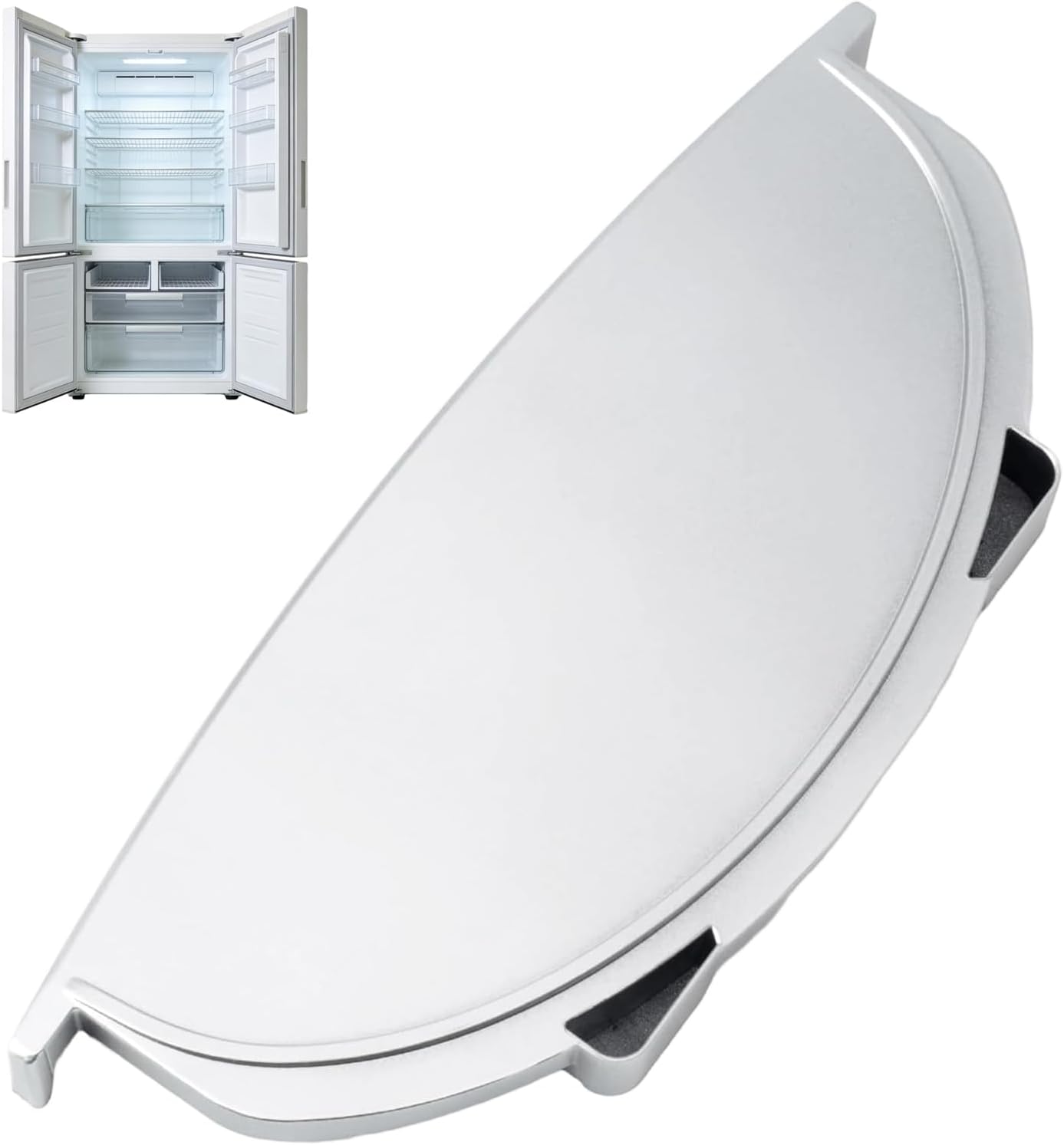 WR17X34471 Silver Dispenser Drip Tray Compatible with GE Refrigerators - Replaces WR17X26325, 4959873, AP6995580, PS16226527, EAP16226527