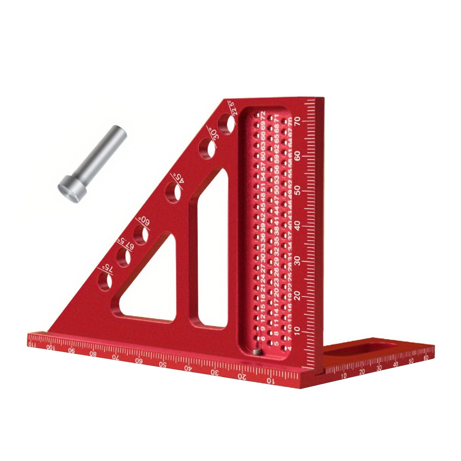 Zhangyezhan Judai Precisions Measuring Ruler Multiple Angles Aluminum Protractors Multipurpose Measuring Ruler Easy To Use For Woodworking Multiple Angles Protractors