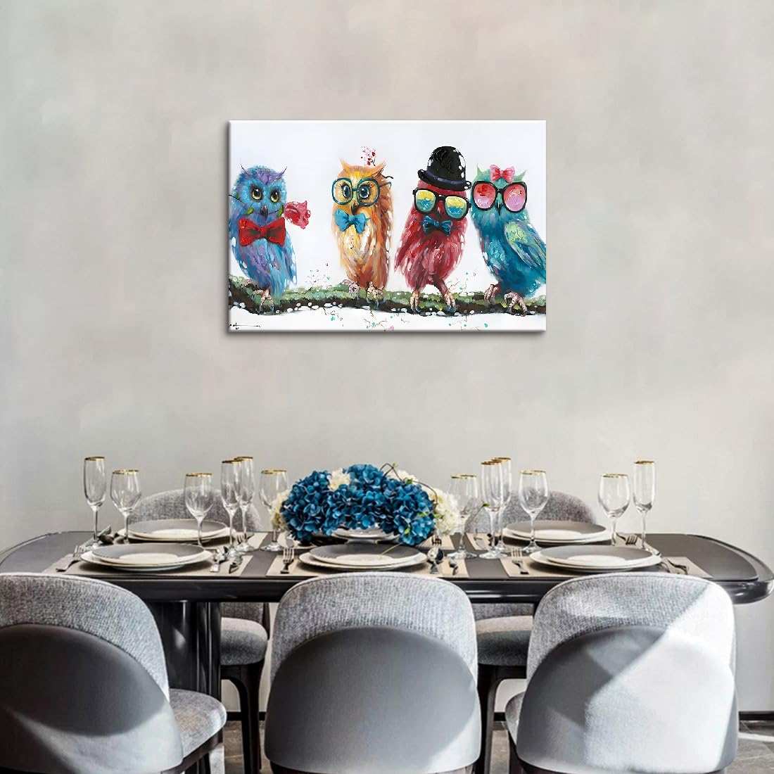 Amazon.co.jp: 絵画 ふくろう 壁掛け インテリア キュートオウル