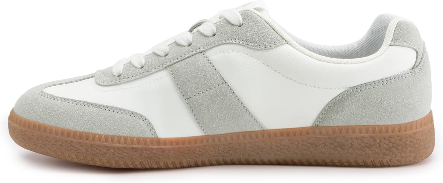 Rihero Men's Fashion Sneakers Comfortable Tennis Walking Shoes Lace-Up Non Slip Casual Sneakers - Image 2