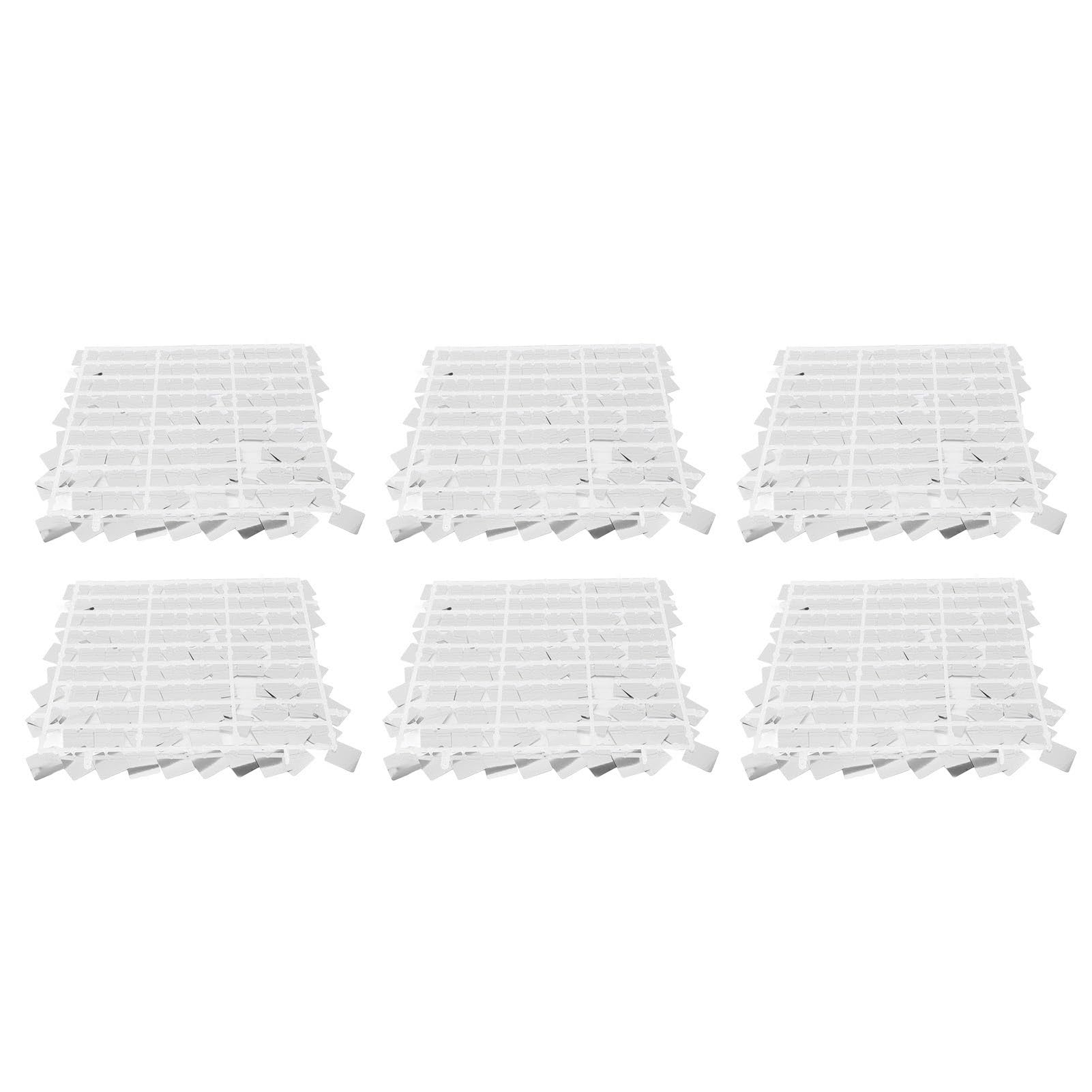 6 Piezas Paneles de Pared Brillo Lentejuelas PVC con Ganchos - Fondo para Fotografía, Ideal para Cumpleaños, Boda, Aniversario, Compromiso y Decoración de Fiestas (Plateado)