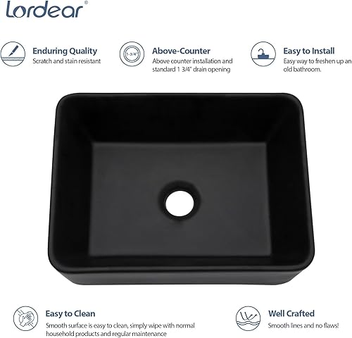 Miniatura 79 de Ordear - Lavabo de baño color blanco, para encimera.