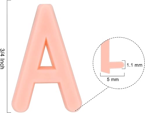 Miniatura 3 de Solo letras de tablero de cartas, 850 caracteres precortados con bandeja de clasificación, letras de tablero de fieltro (34 pulgadas multicolor)