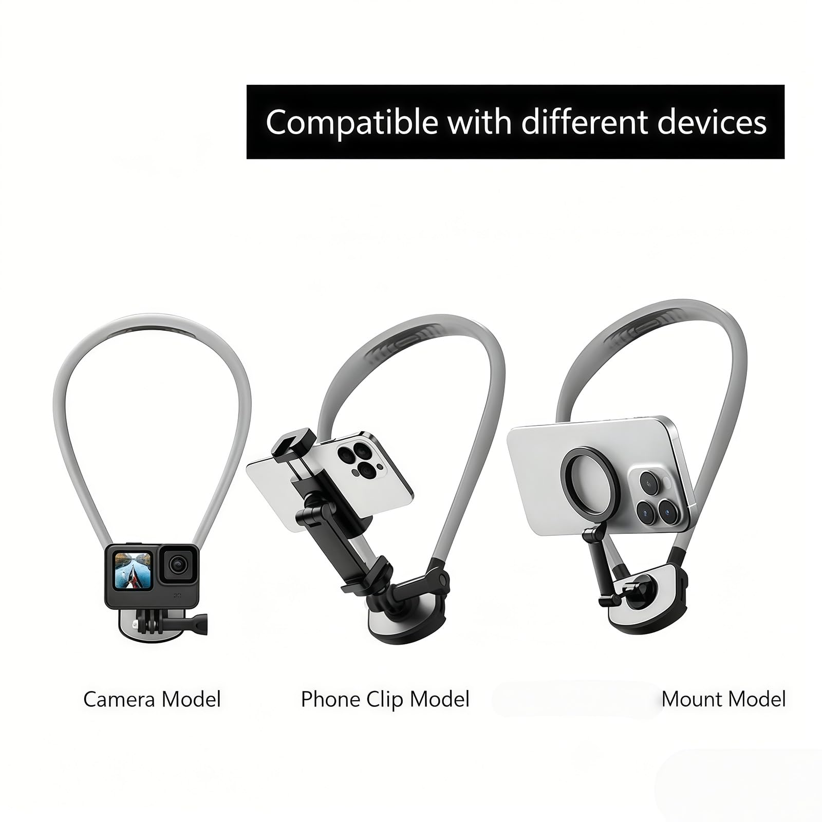 Nacken Telefonhalterung mit stabilem Magnetgriff, ideal für Läufer und Reisende Permanente magnetische Halterung für Outdoor Telefone