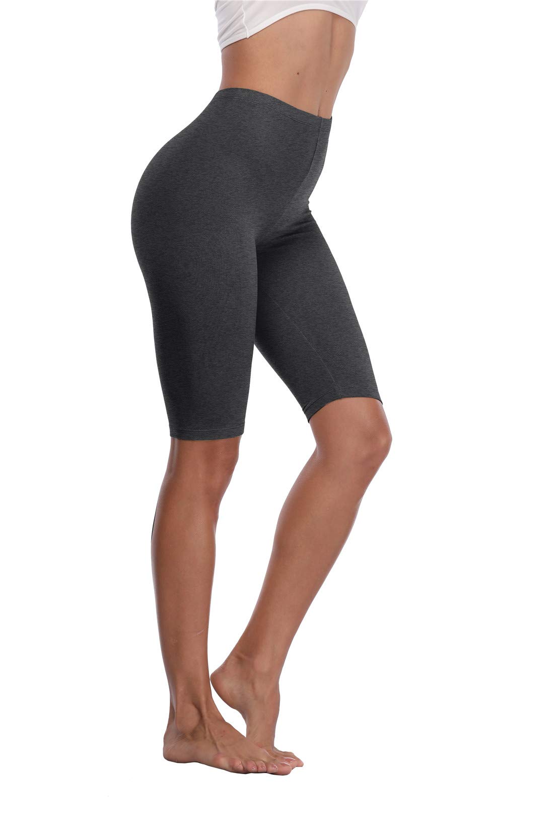 Kotii Women's Buttery Soft Short Leggings Modal Cotton Shorts Under Dresses Leggings Pants