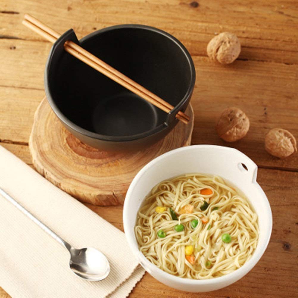 Amazon.co.jp: Dengいっぱい ラーメン どんぶり スープボウル箸固定箸