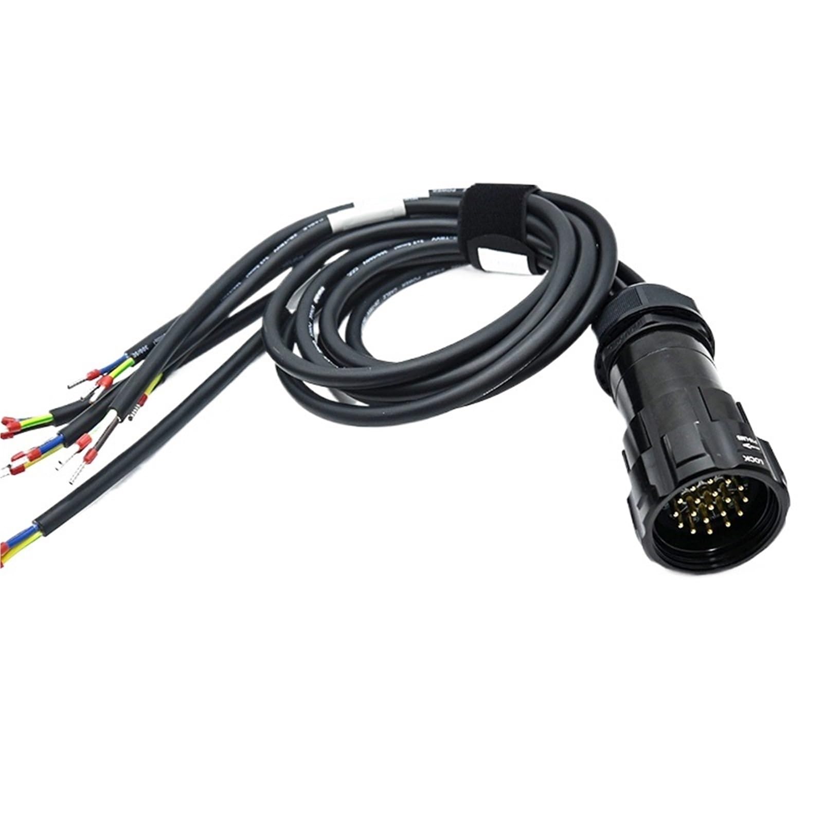 Kabel 19-pinowy i 20 A do zakończenia kabla zasilającego audio światła dystrybucyjnego, wyjścia i wentylatora (Break out 1m, Soca to True1)