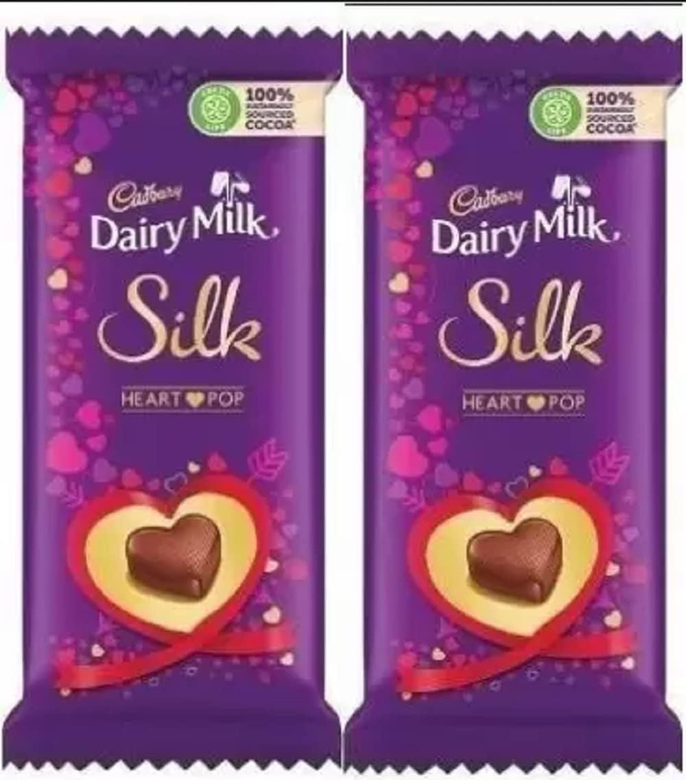 Dairy Milk Silk Heart Blush Spacial Pack, Pack Of 2 Bars (2 X 150 Gm)
