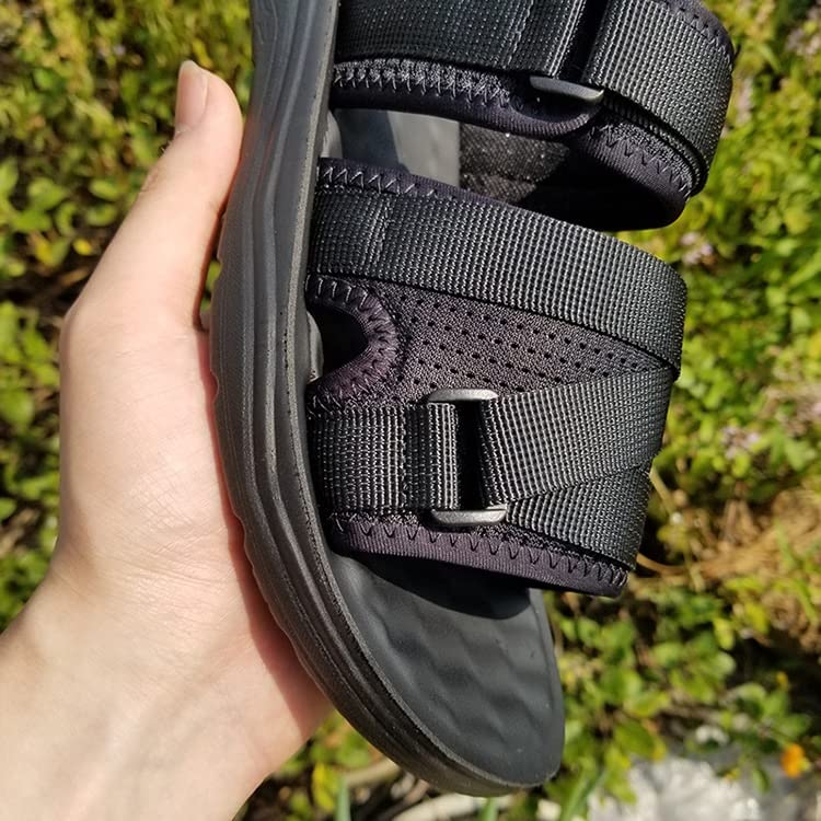 Men's Sandals Soft Sandals Comfortable Men Shoes Genuine Leather Sandals Soft Outdoor Sandals(8.5)2