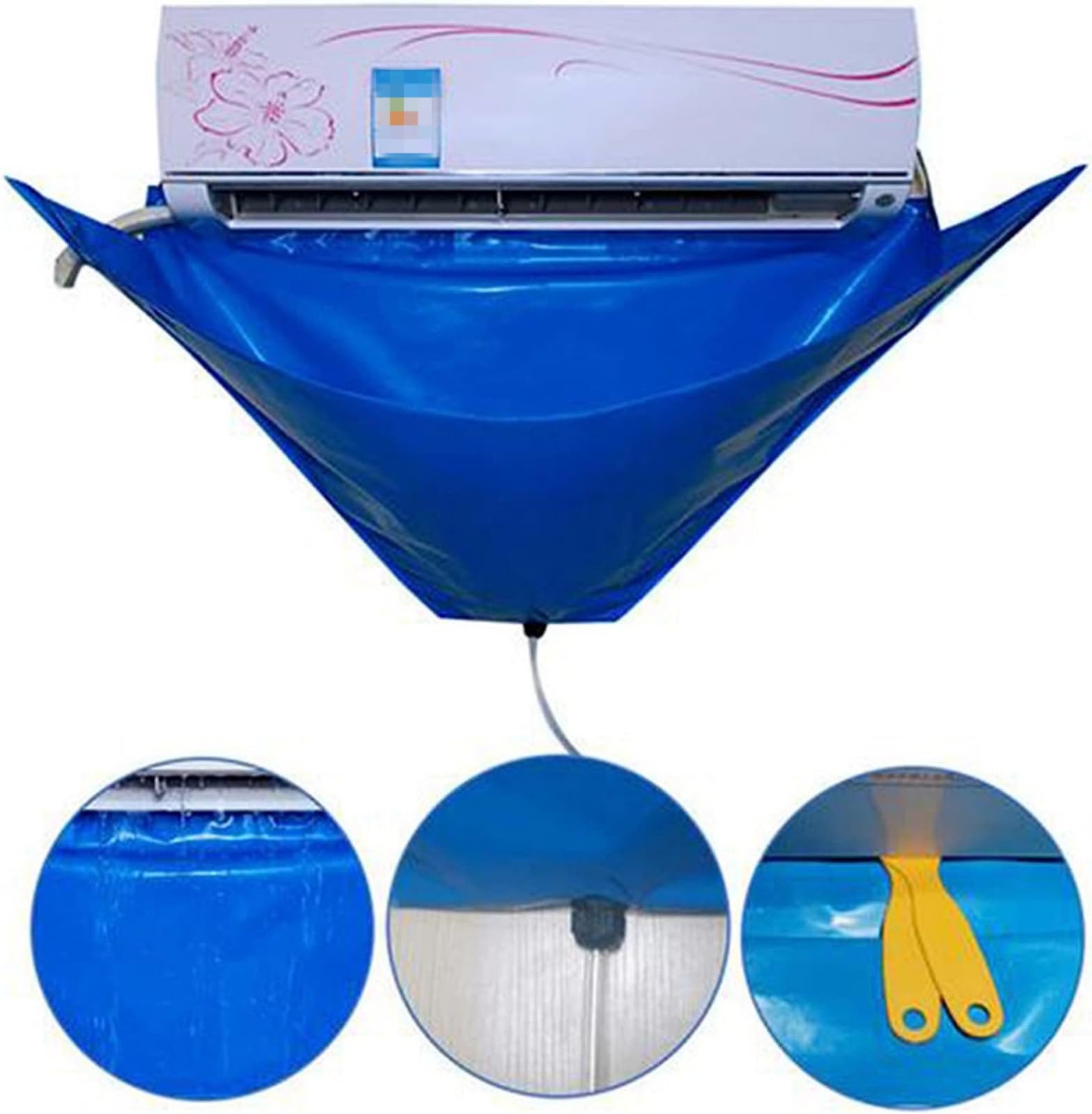 12 pezzi Kit di pulizia del condizionatore d'aria a parete coperchio di pulizia della polvere del condizionatore d'aria pulizia aria condizionata kit pulizia clim Coperchio di pulizia del