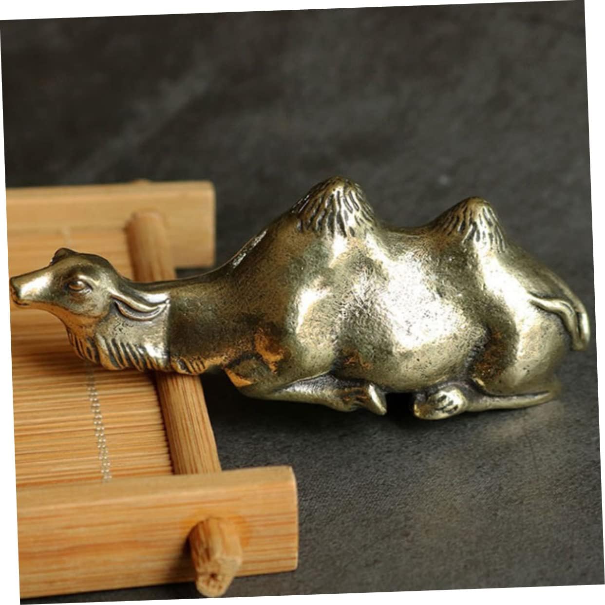Ciieeo Chinese Calligraphy Pen Holder Brush Stand Brass Retro Shape Desk Accessory