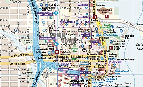 Laminated Miami Map by Borch (English Edition) - Image 2