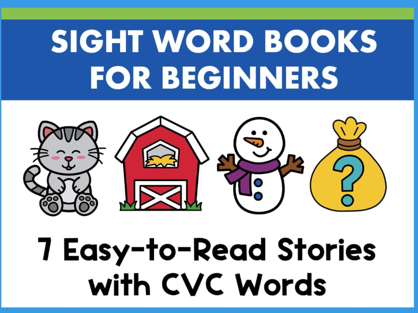 Beginning Readers Collection 8 Sight Word Easy Reader Books for Kids: Vol. 2: Easy to Read CVC Words with Pictures...