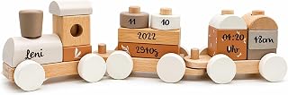 Personalisierte Holzeisenbahn Nougat mit Gravur