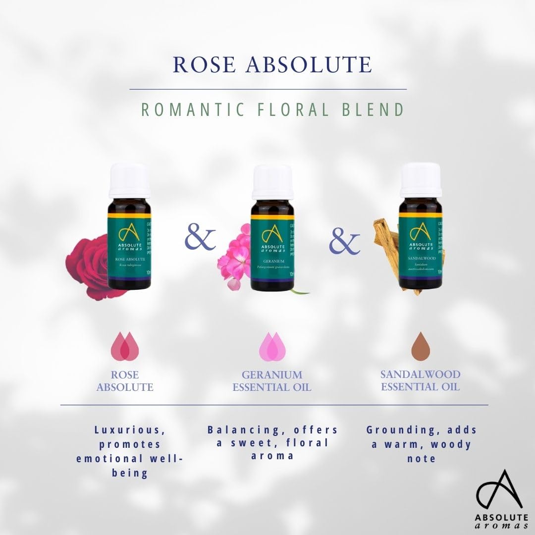 Absolute Aromas Rose Absolutes ätherisches Öl 5 ml - 100% rein, natürlich, unverdünnt, vegan und frei von Tierversuchen - zur Verwendung in Diffusoren und Aromatherapie-Mischungen