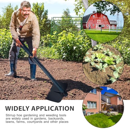 Image of A to Z Hub Unbrakable PVC Handle Agriculture Hoe,Weeder Remover,Grass cuuter,Lawn Cutter,Farm Grass Cutter,Farm Lawn Remover Garden Hoe, Agricuture Tool,Garden Tool with Unbreakable Handle Shovel,