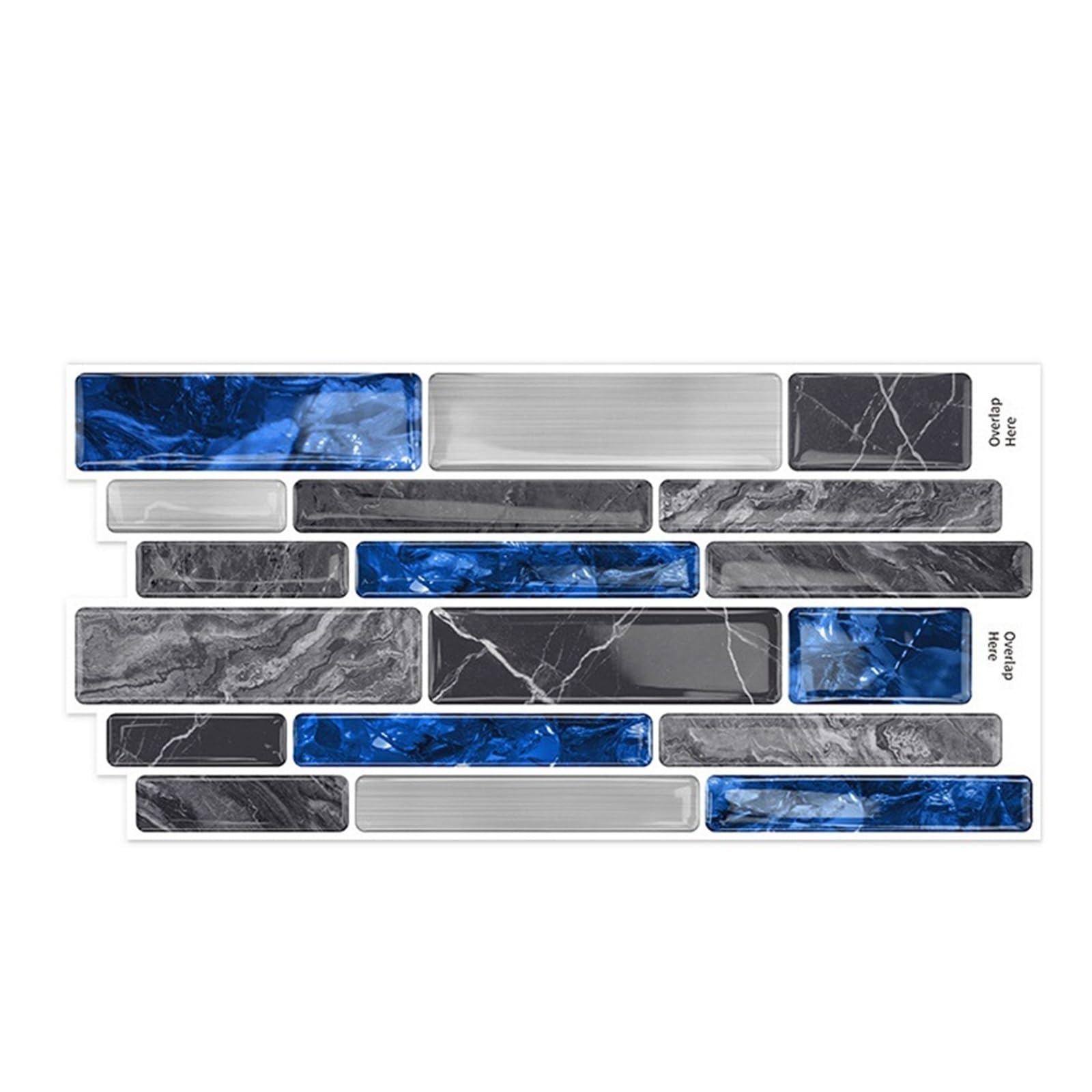 CYWDHFO 3D Glue Wall Stickers Self-Adhesive Waterproof Tile