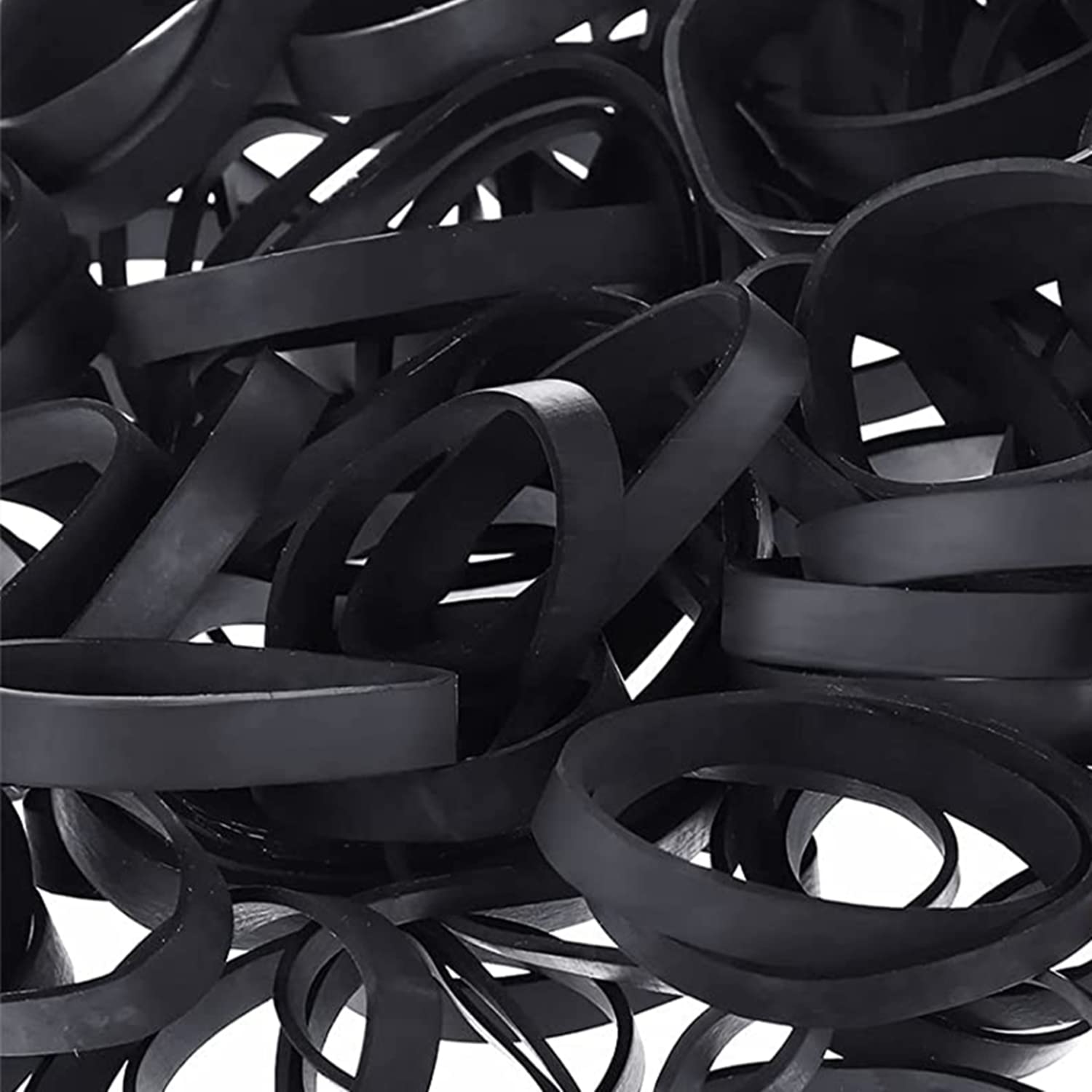 Tactical Rubber Band Black - Heavy Duty UV Heat Cold Resistant Thick Strong Elastic Rubber Bands Outdoor Hiking Backpacking Survival Camping Biking