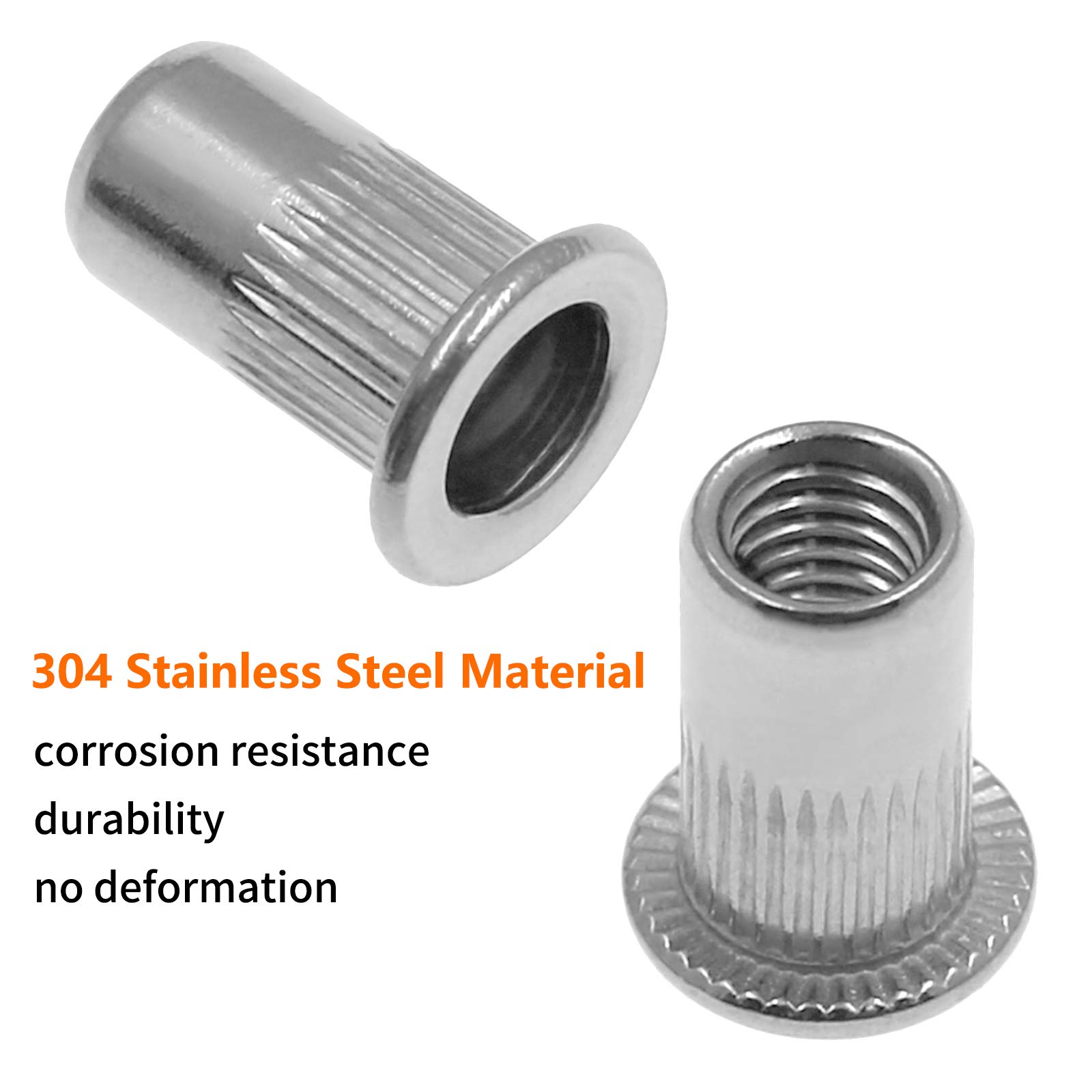 Steel Threaded Stud Fasteners Blind Rivet Nuts Kit – M3 To M12 ...