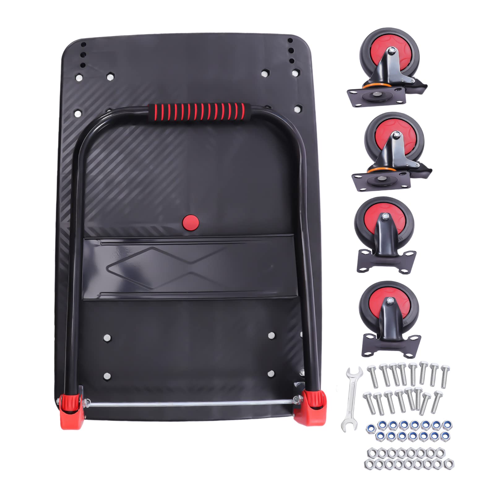 Chariot de transport pliable - Charge maximale : 400 kg - Avec poignée - Avec revêtement antidérapant