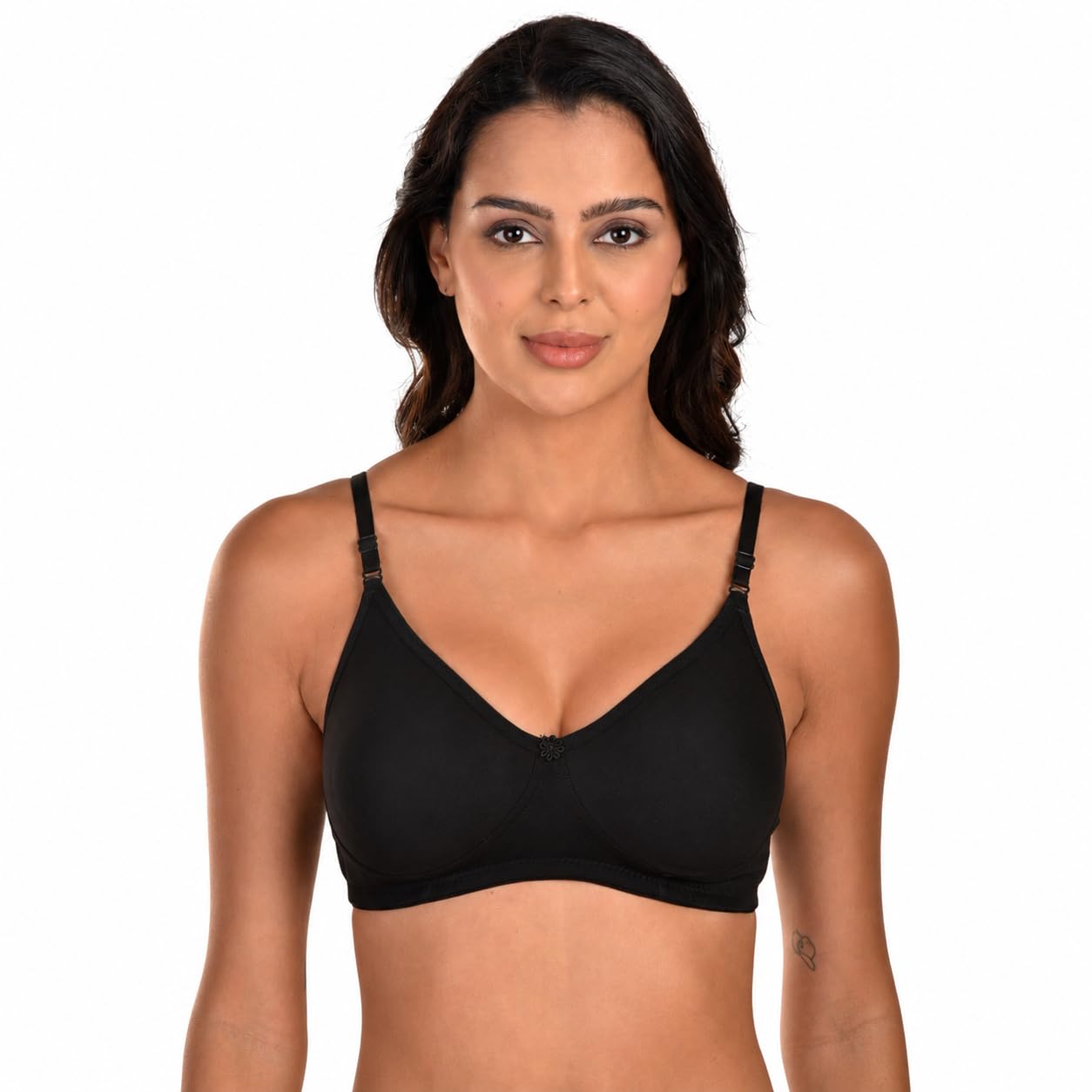 Women's Comfort Bra, Non Padded, Medium Coverage, Wirefree, Cotton Rich-image-23
