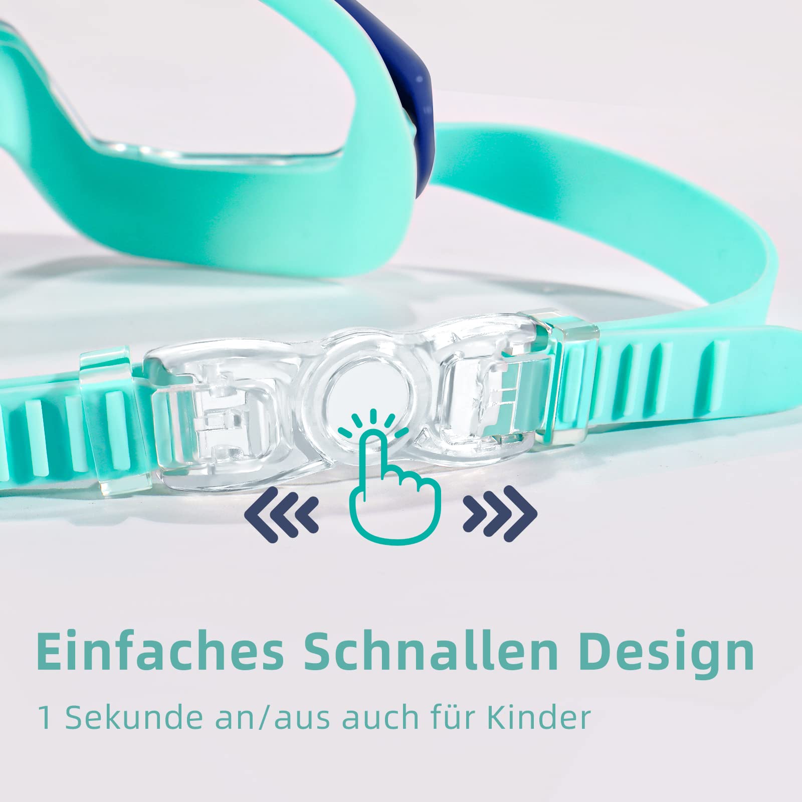 Water Space Taucherbrille Kinder Schwimmbrille Kind Mädchen Junior Jugend Jugendliche 3-14 Jahre Swimming Goggles Schwimmbrillen Schwimmmaske Antibeschlag
