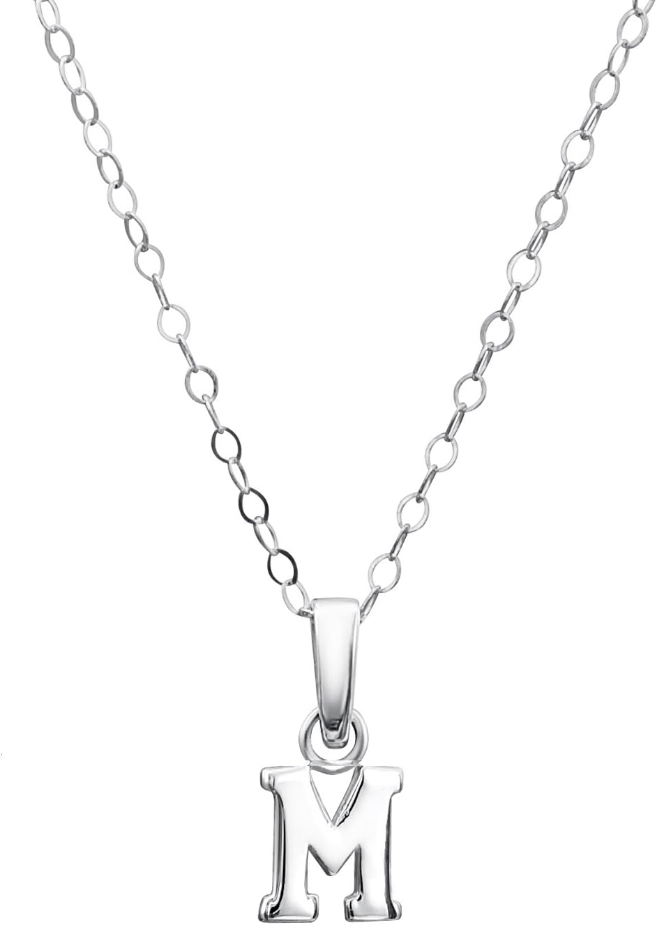 Jo For Girls Sterling Silver Initial M Pendant
