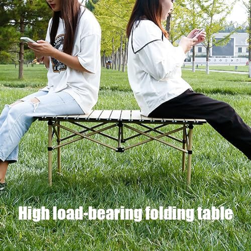 Table de camping en aluminium pliante compacte et légère avec chaises